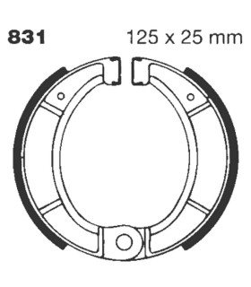 BRAKE SHOE GROOVED
