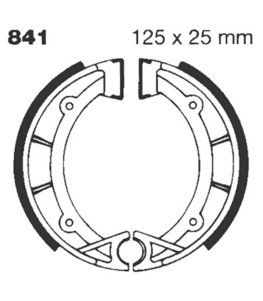 BRAKE SHOE GROOVED