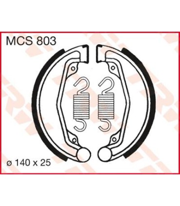 BRAKE SHOES TRW MCS803