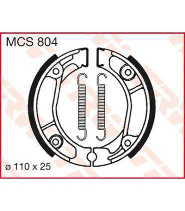 BRAKE SHOES TRW MCS804
