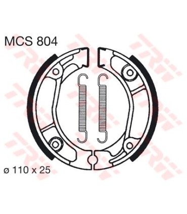 BRAKE SHOES TRW MCS804