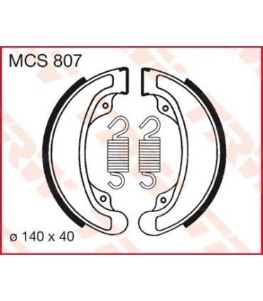 BRAKE SHOES TRW MCS807