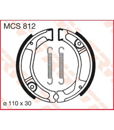 BRAKE SHOES TRW MCS812
