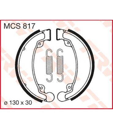 BRAKE SHOES TRW MCS817
