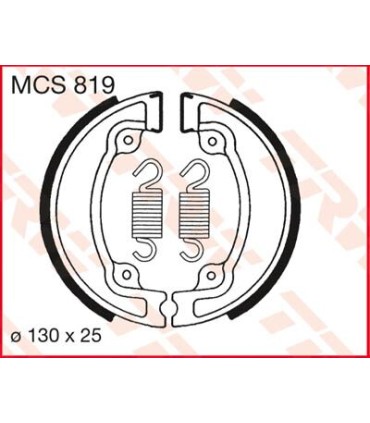 BRAKE SHOES TRW MCS819