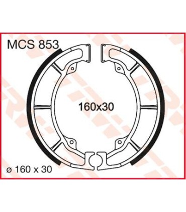 BRAKE SHOES TRW MCS853