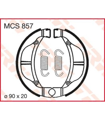 BRAKE SHOES TRW MCS857