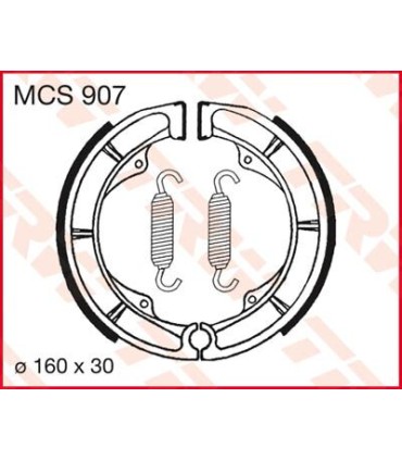 BRAKE SHOES TRW MCS907