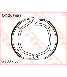 BRAKE SHOES TRW MCS940