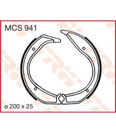 BRAKE SHOES TRW MCS941