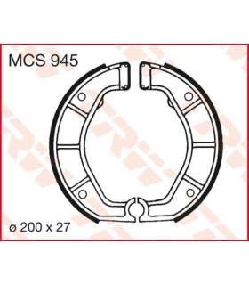 BRAKE SHOES TRW MCS945