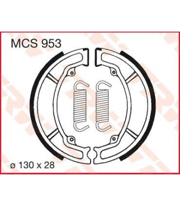 BRAKE SHOES TRW MCS953