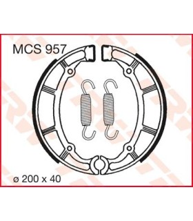 BRAKE SHOES TRW MCS957