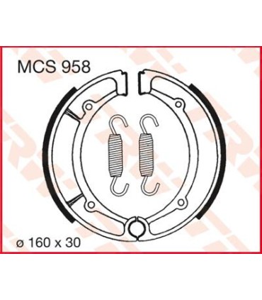 BRAKE SHOES TRW MCS958