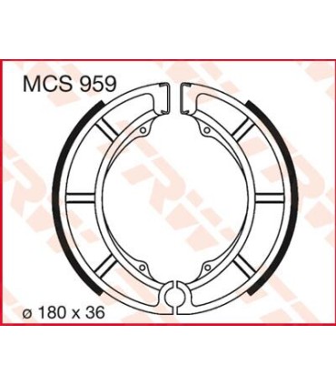 BRAKE SHOES TRW MCS959