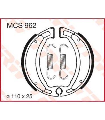 BRAKE SHOES TRW MCS962