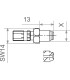 FIT M10x1.25 MALE TI
