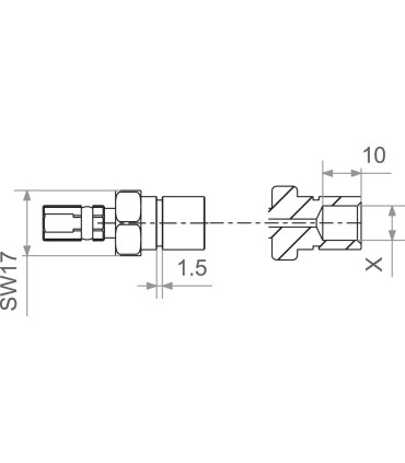 FIT M10x1.0 FEMALE GM