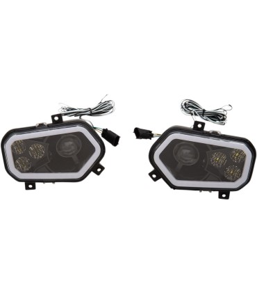 LED HEADLIGHT RZR800/9 BK