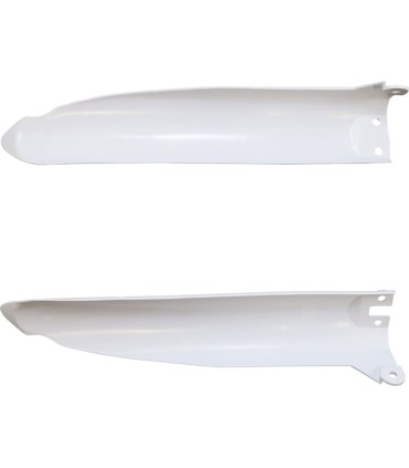 FORK COVERS KX125/250 WHITE