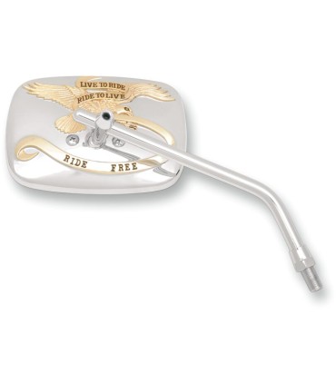 MIRROR LTR CHM/GLD 10MM R