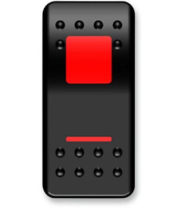 SWITCH ROCKER ON/OFF RED