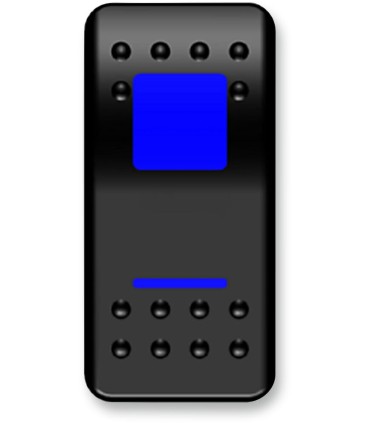 SWITCH ROCKER ON/OFF BLUE