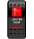 SWITCH ROCKER LIGTWHIP-RD