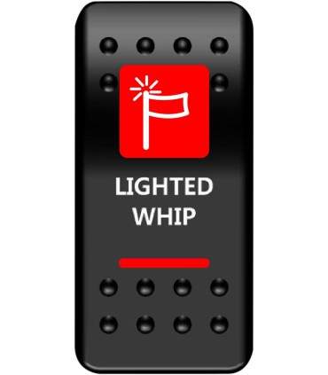 SWITCH ROCKER LIGTWHIP-RD