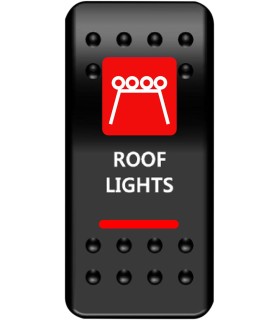 SWITCH ROCKER ROOF LT-RED