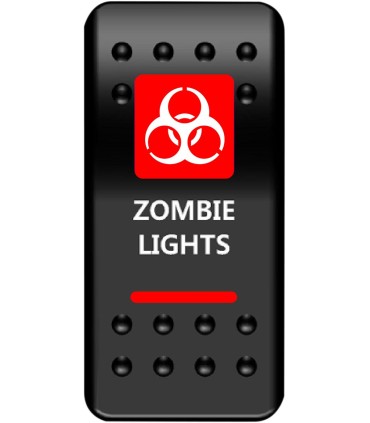 SWITCH RCKER ZMBIE LT-RED
