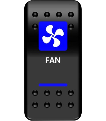 SWITCH FAN POWER BLUE