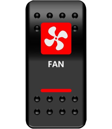 SWITCH FAN POWER RED