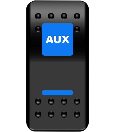 SWITCH ROCKER AUX PWR BU