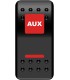 SWITCH ROCKER AUX PWR RD
