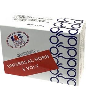 HORN 6V BLACK 2.75