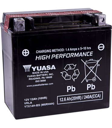 BATTERY YTX14H-BS .69LTR