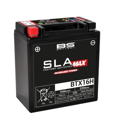 BATTERY BS BTX16H SLA-MAX
