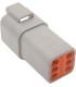 RECEPTACLE DEUTSCH GREY 6