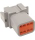 RECEPTACLE DEUTSCH GREY 8