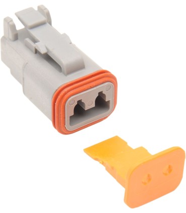 PLUG DEUTSCH GREY 2 PIN