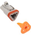 PLUG DEUTSCH GREY 3 PIN