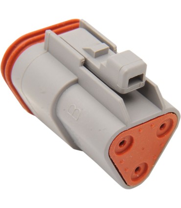 PLUG DEUTSCH GREY 3 PIN