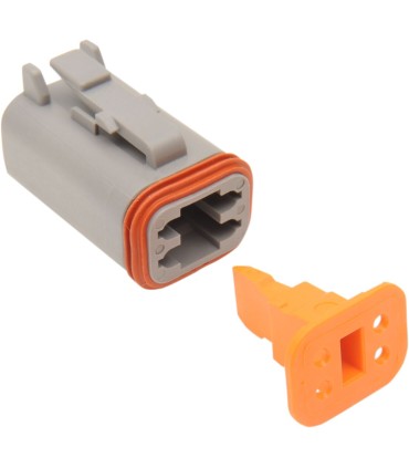 PLUG DEUTSCH GREY 4 PIN