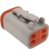 PLUG DEUTSCH GREY 4 PIN