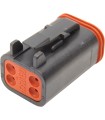 PLUG DEUTSCH BLACK 4 PIN