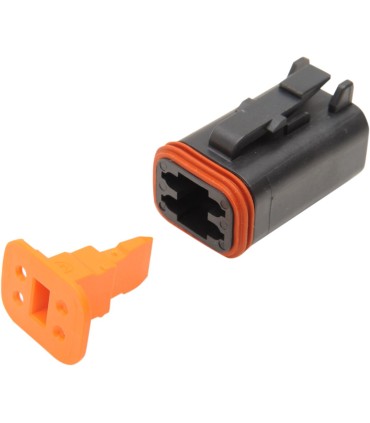 PLUG DEUTSCH BLACK 4 PIN