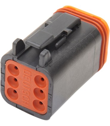 PLUG DEUTSCH BLACK 6 PIN
