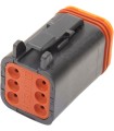 PLUG DEUTSCH BLACK 6 PIN