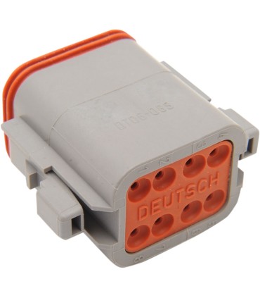 PLUG DEUTSCH GREY 8 PIN